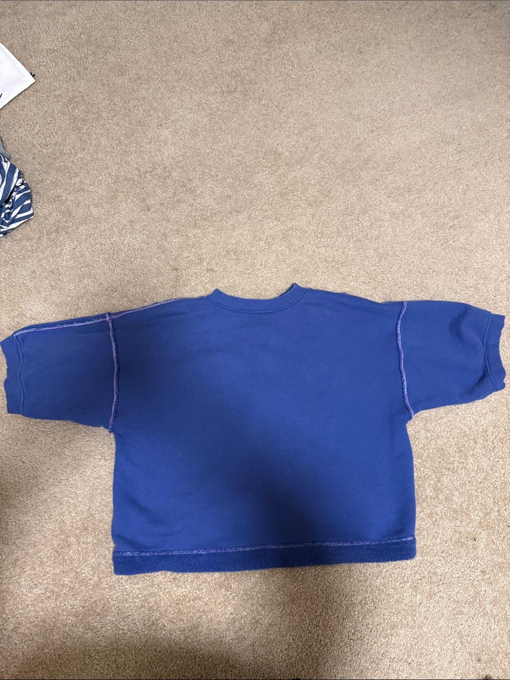 Free people Matilda Button-Front Sweatshirt - Baja Blue - Picture 5 of 5